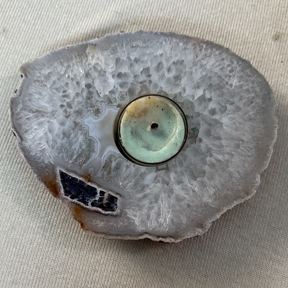 Geode Crystal Candle Holder